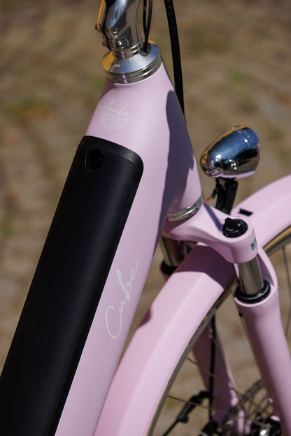 Cube Aruba Hybrid 600 cottoncandy´n´creme Easy Entry 2027 – E-Trekkingrad – Detailansicht 2