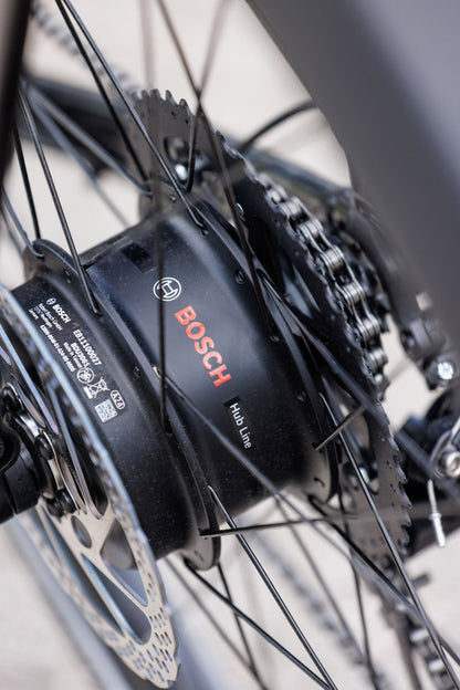 Cube Editor Hybrid ONE 360 FE black´n´irongrey 2027 – E-Citybike – Detailansicht 6