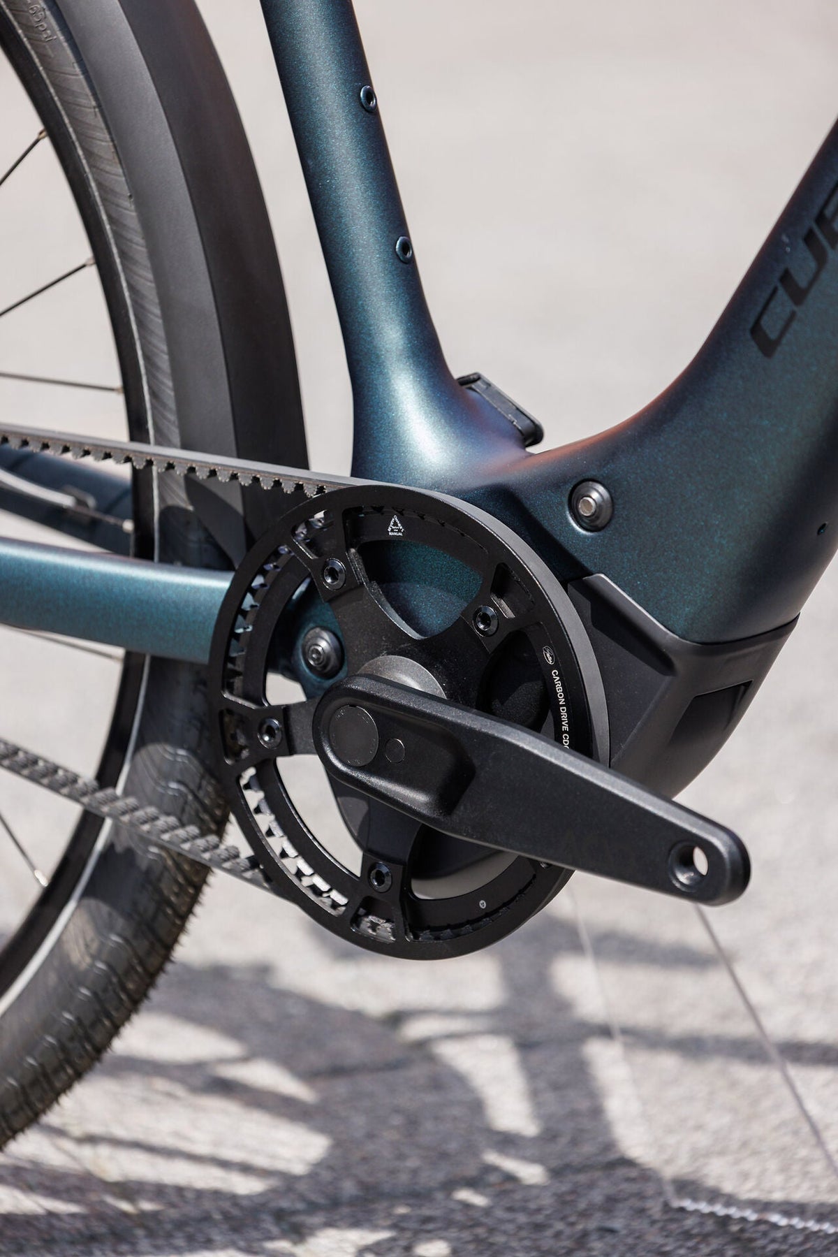 Cube Editor Hybrid SLX 400X FE glitterteal´n´black 2027 – E-Citybike – Detailansicht 6