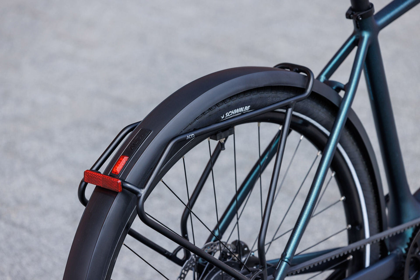 Cube Editor Hybrid SLX 400X FE glitterteal´n´black 2027 – E-Citybike – Detailansicht 9