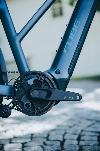 Cube Kathmandu Hybrid Deluxe SLX 800 mineralblue´n´blue Trapeze 2027 – E-Trekkingrad – Detailansicht 2
