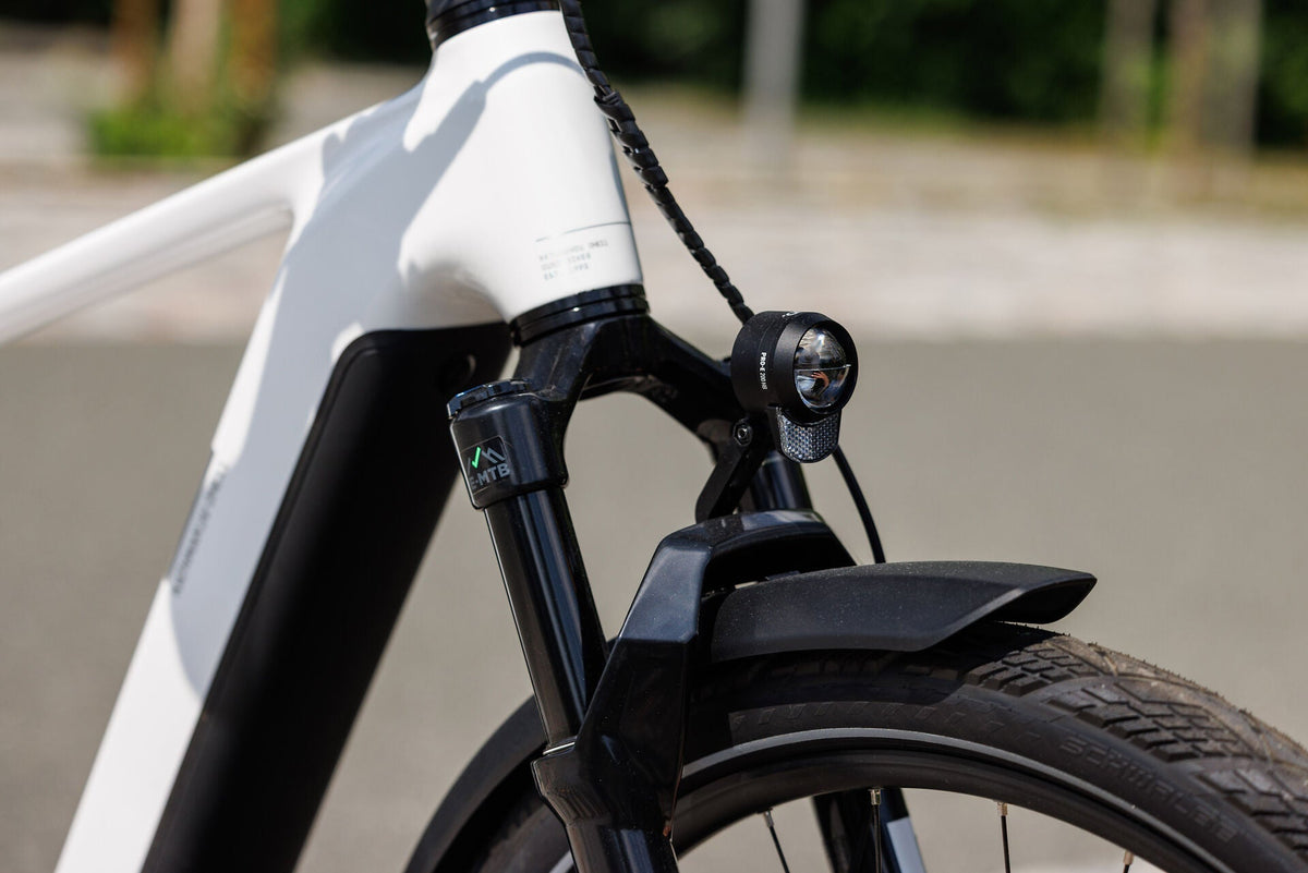 Cube Kathmandu Hybrid ONE11 HPC SLX 800 metallicwhite´n´prizm 2027 – E-Crossrad – Detailansicht 1