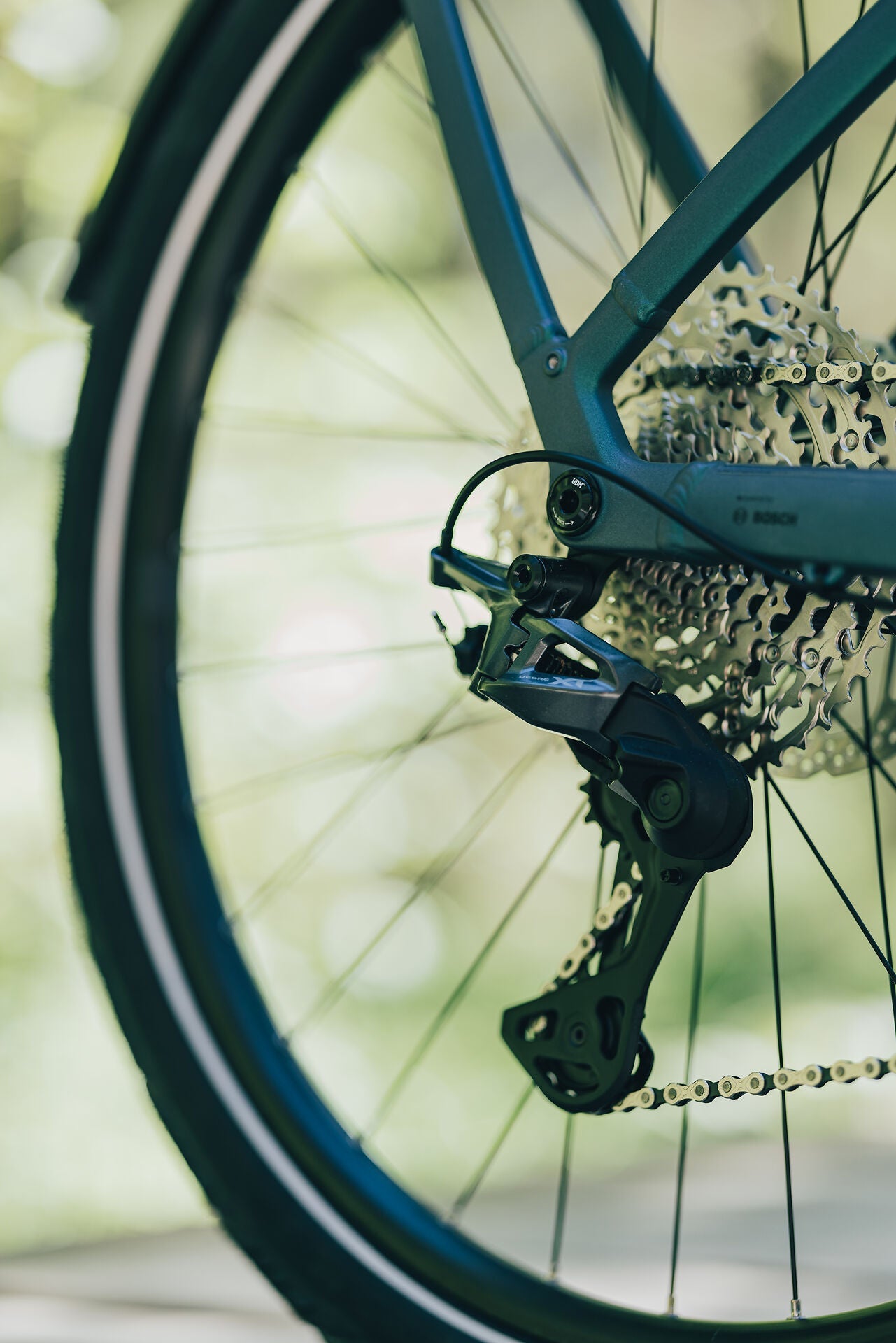 Cube Kathmandu Hybrid Pro 800 smaragdgrey´n´black 2027 – E-Trekkingrad – Detailansicht 6
