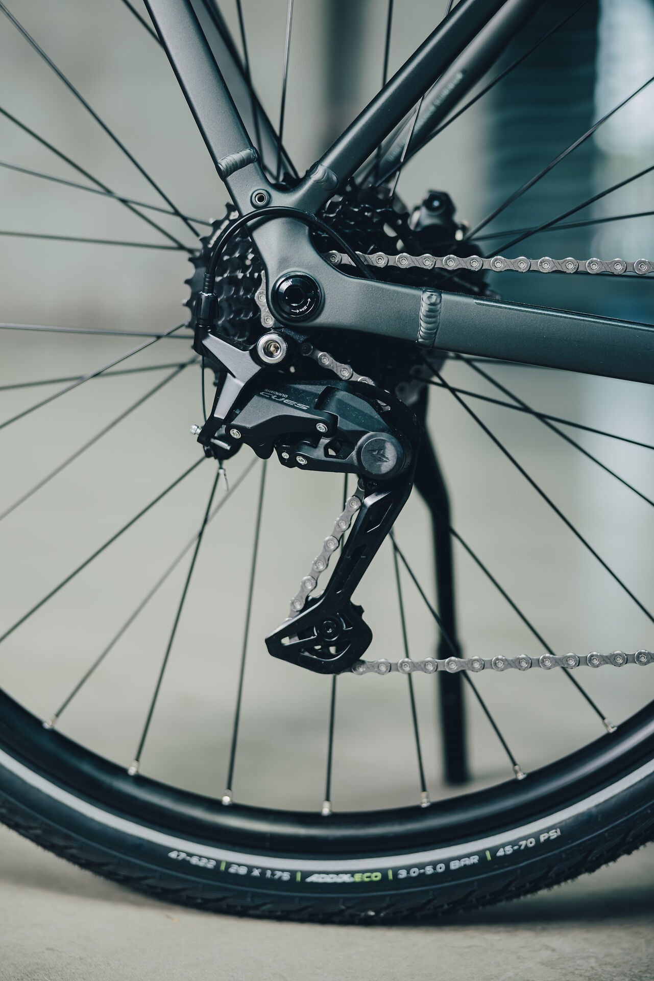 Cube Kathmandu ONE blackforest´n´chrome 2027 – Trekkingrad – Detailansicht 3
