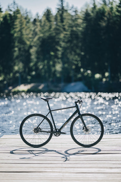 Cube Nulane Deluxe EXC grey´n´chrome 2027 – Fitnessbike – Seitenansicht 1