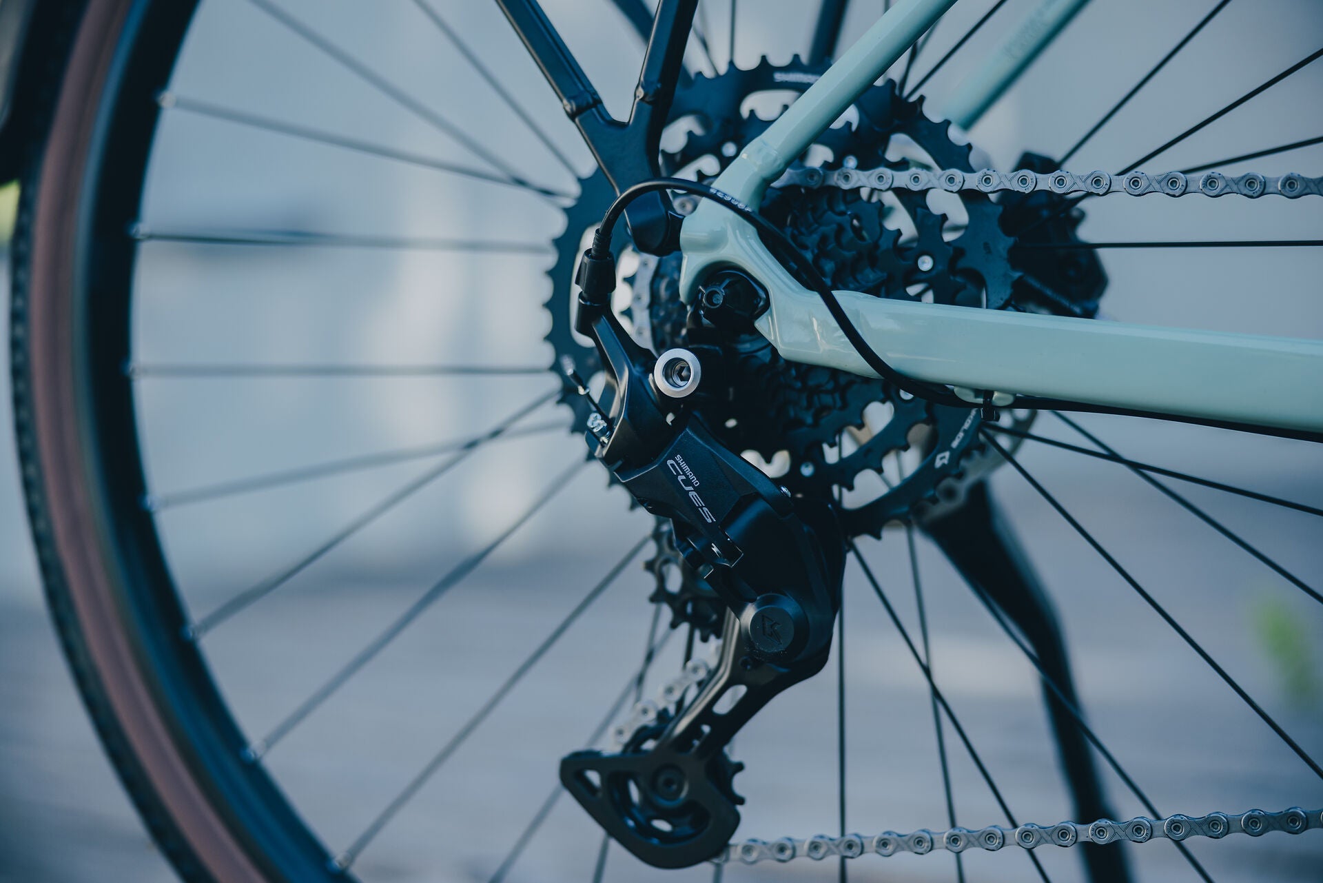 Cube Nulane Pro FE aloegreen´n´black 2027 – Fitnessbike – Detailansicht 3