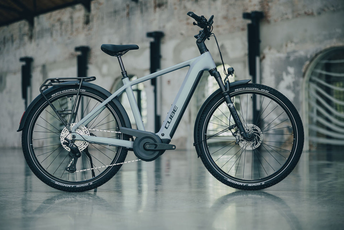 Cube Nuride Hybrid EXC 800 seagrey´n´black 2027 – E-Crossrad – Seitenansicht 1