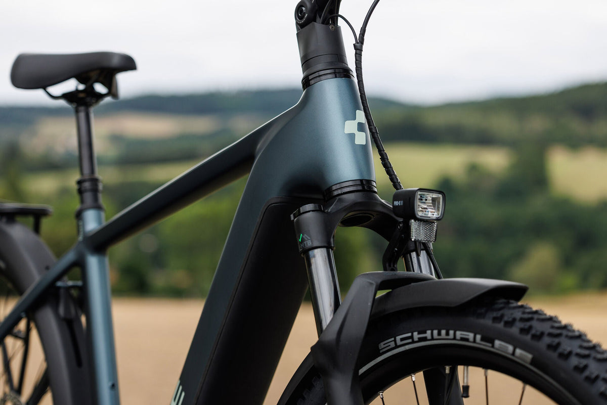 Cube Nuride Hybrid Pro 800 deepteal´n´blue 2027 – E-Crossrad – Detailansicht 1