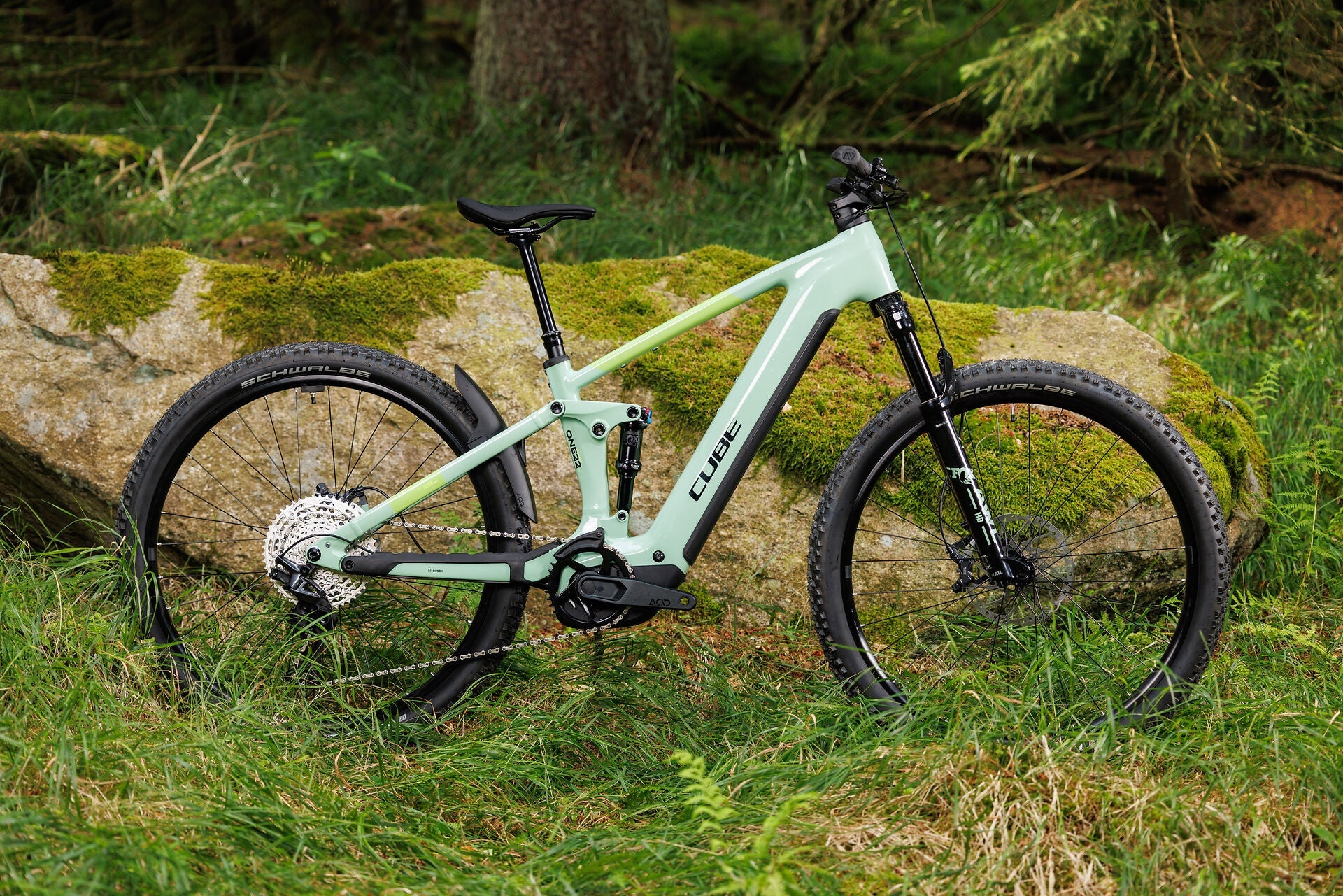Cube Stereo Hybrid ONE22 SLX 800 cactus´n´black 2027 – E-Mountainbike Fully – Seitenansicht 1
