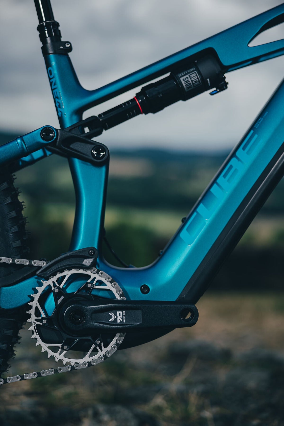 Cube Stereo Hybrid ONE44 HPC EXC 800 nebula´n´blue 2027 – E-Mountainbike Fully – Detailansicht 2