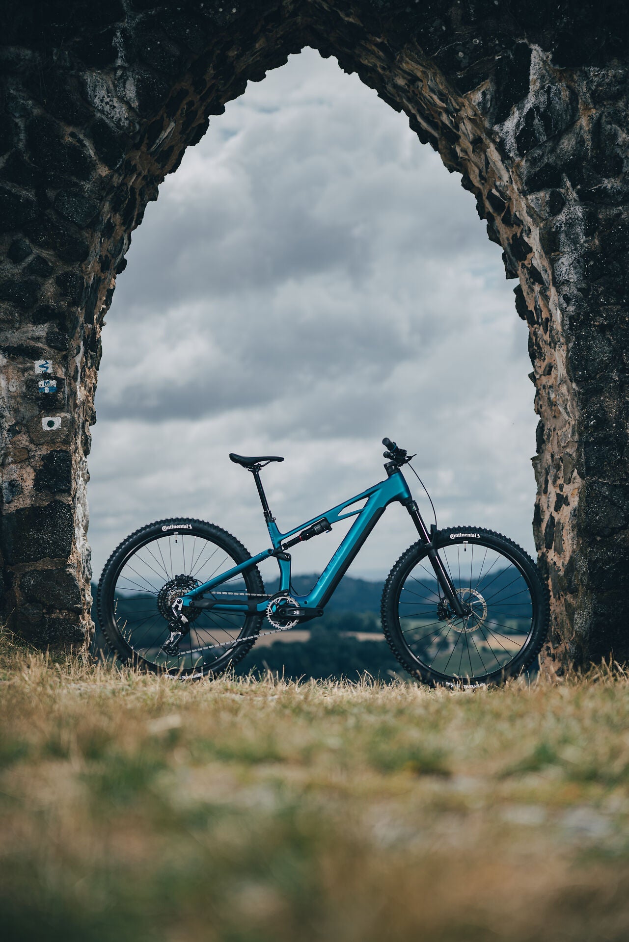 Cube Stereo Hybrid ONE44 HPC EXC 800 nebula´n´blue 2027 – E-Mountainbike Fully – Seitenansicht 1