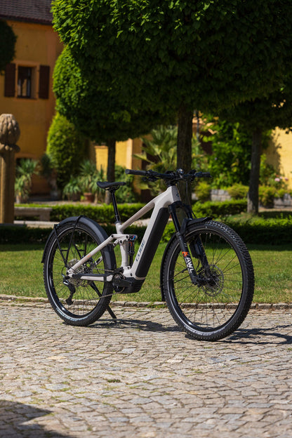 Cube Stereo Hybrid ONE44 SLX 800 FE oatgrey´n´grey 2027 – E-Mountainbike Fully – Seitenansicht 4