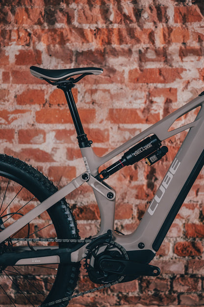 Cube Stereo Hybrid ONE77 HPC Race 800 oatgrey´n´yellow 2027 – E-Mountainbike Fully – Detailansicht 11