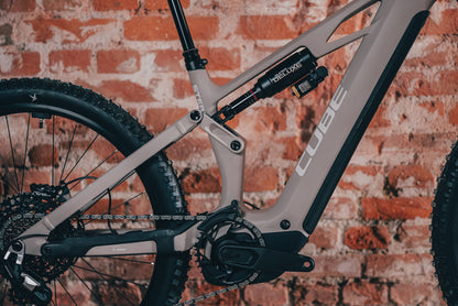 Cube Stereo Hybrid ONE77 HPC Race 800 oatgrey´n´yellow 2027 – E-Mountainbike Fully – Detailansicht 12