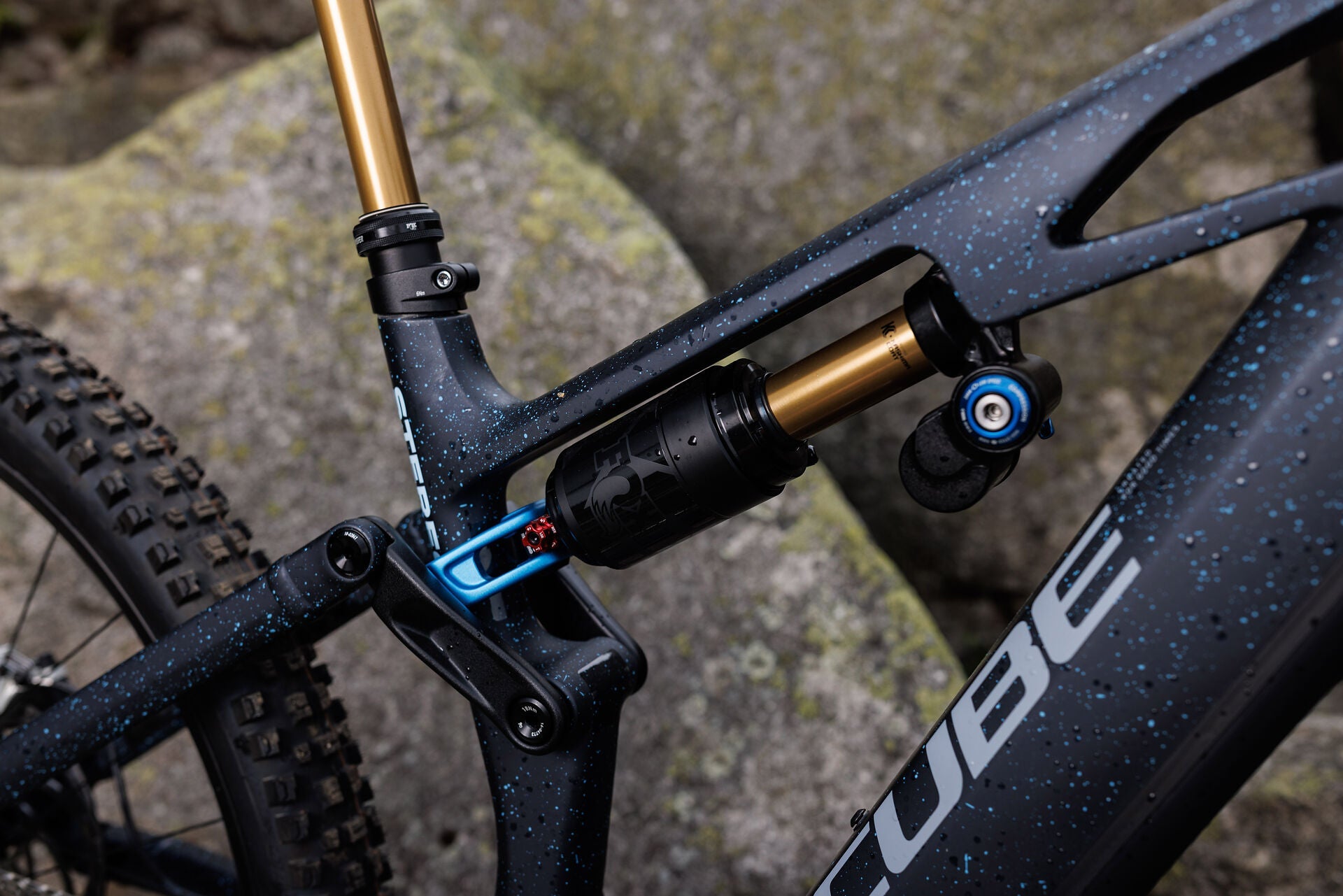 Cube Stereo Hybrid ONE77 HPC SLT 800 bluegalaxy´n´grey 2027 – E-Mountainbike Fully – Detailansicht 1