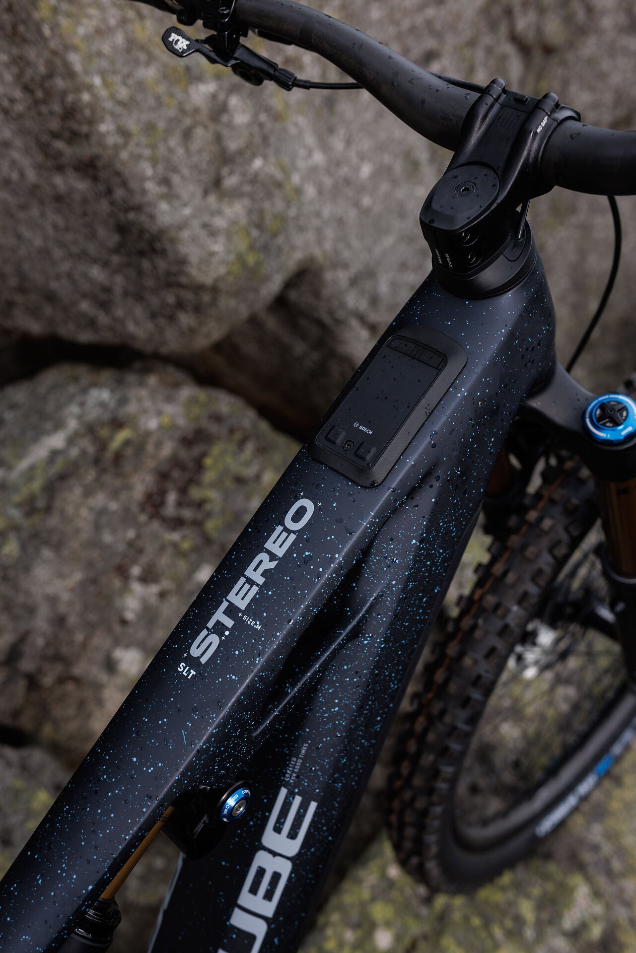 Cube Stereo Hybrid ONE77 HPC SLT 800 bluegalaxy´n´grey 2027 – E-Mountainbike Fully – Detailansicht 4