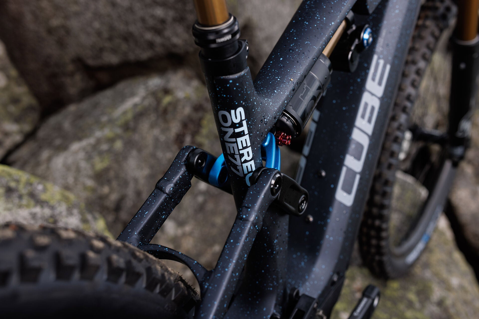 Cube Stereo Hybrid ONE77 HPC SLT 800 bluegalaxy´n´grey 2027 – E-Mountainbike Fully – Detailansicht 7