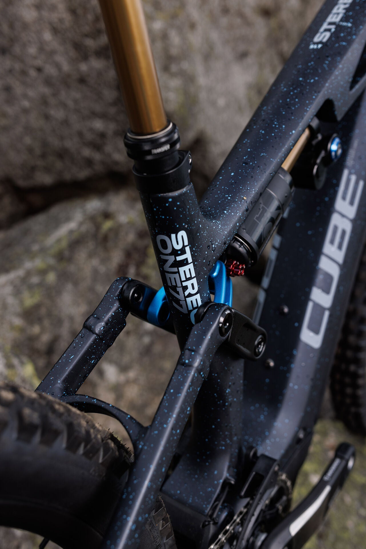 Cube Stereo Hybrid ONE77 HPC SLT 800 bluegalaxy´n´grey 2027 – E-Mountainbike Fully – Detailansicht 8