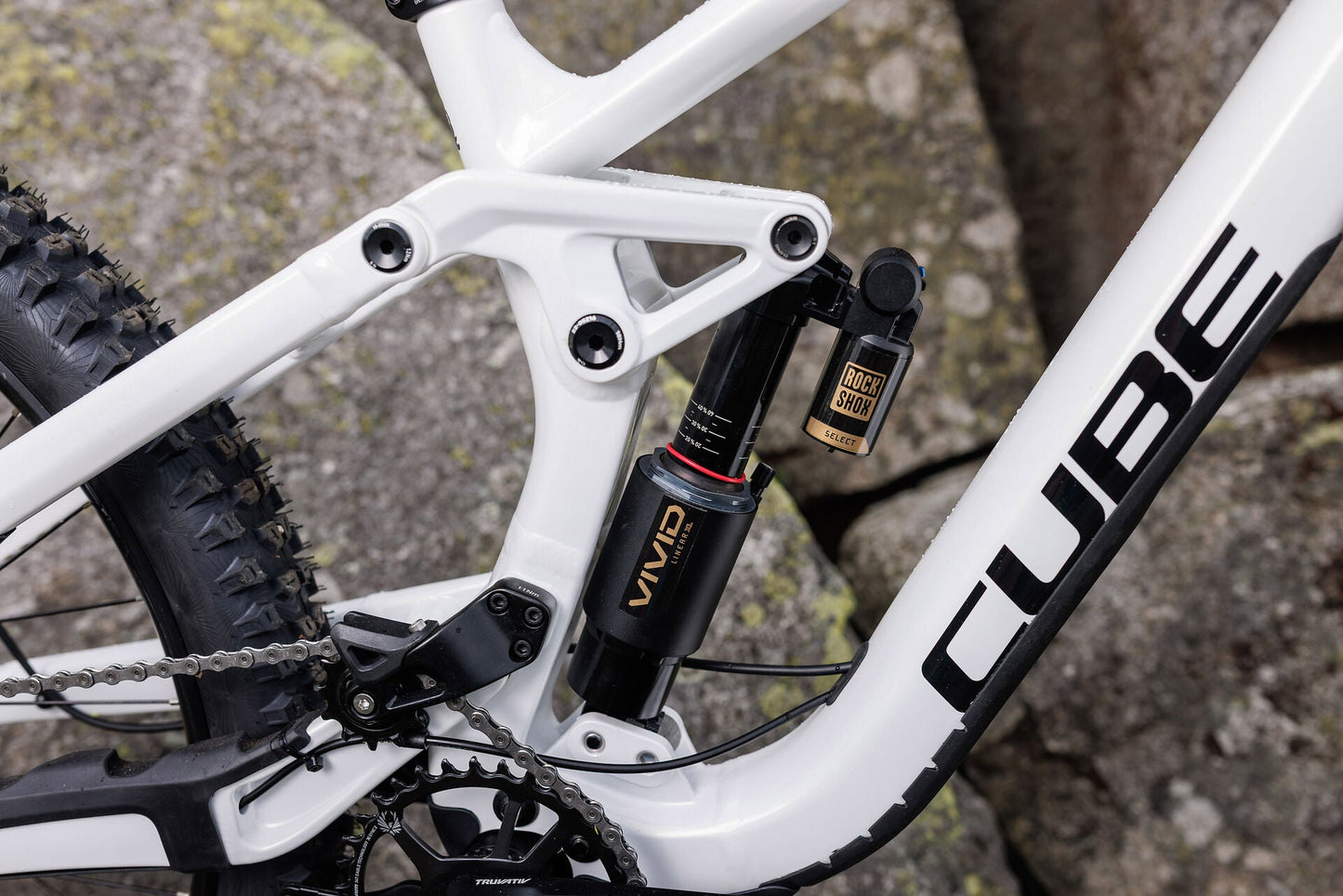 Cube TWO15 Race powdergold´n´black 2027 – Mountainbike Fully – Detailansicht 3
