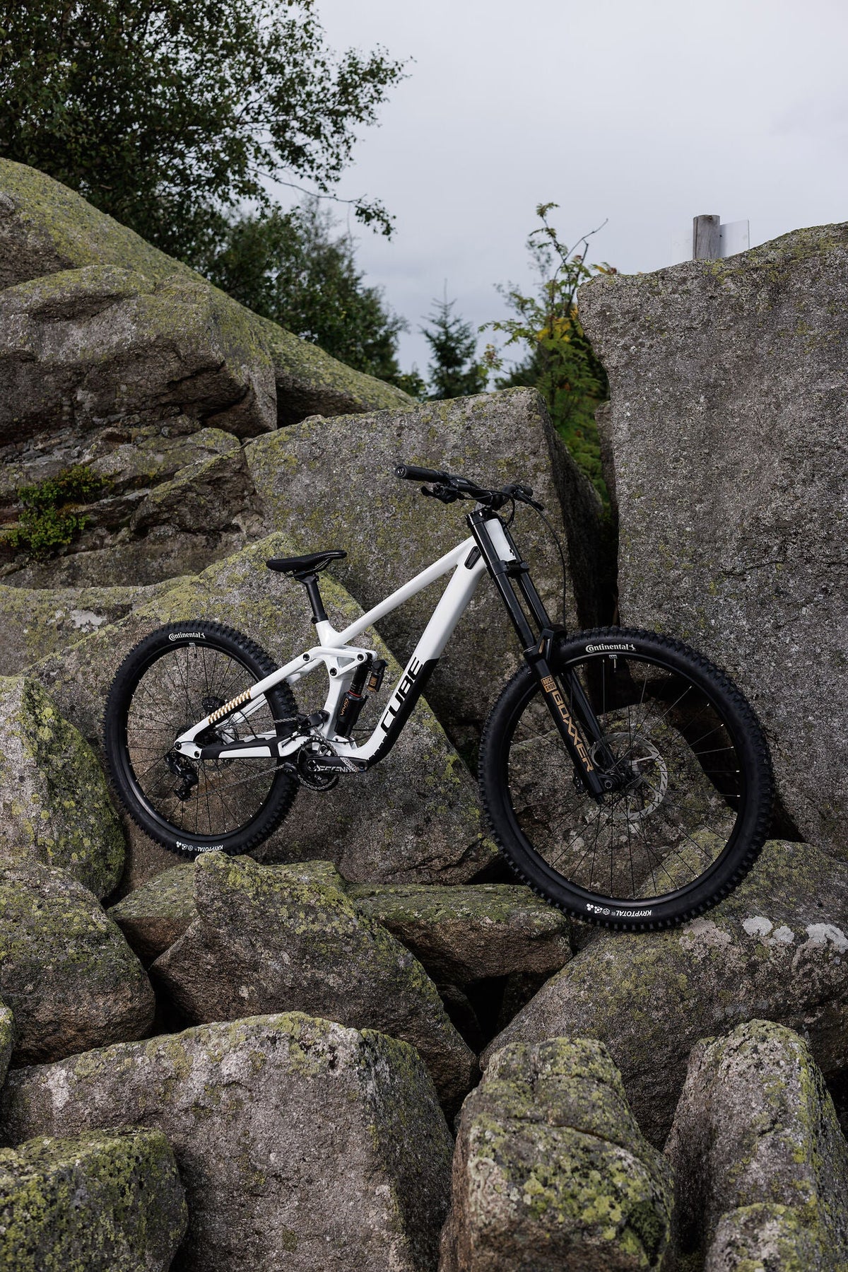 Cube TWO15 Race powdergold´n´black 2027 – Mountainbike Fully – Seitenansicht 3