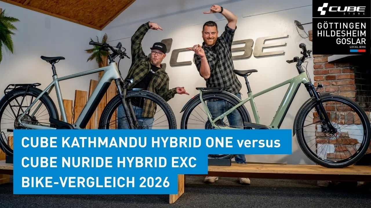 Video laden: Cube Stereo Hybrid ONE22 SLX 800 FE vs. Cube Reaction Hybrid Race 800 FE / Der Ultimative vergleich