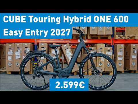 Cube Touring Hybrid ONE 600 metallicwhite´n´chrome Easy Entry 2027