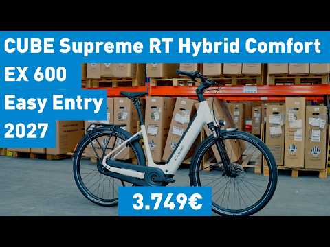 Cube Supreme RT Hybrid Comfort EX 600 metallicwhite´n´reflex Easy Entry 2027