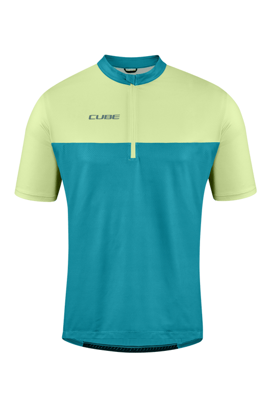CUBE ATX Trikot Half Zip CMPT kurzarm green´n´lime L