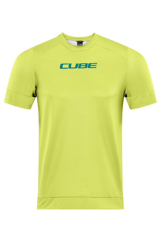 CUBE ATX Rundhalstrikot kurzarm lime L