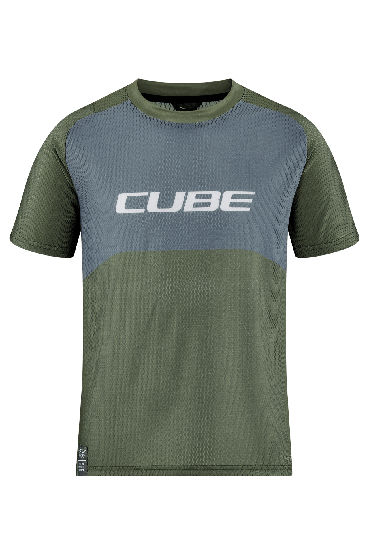 CUBE VERTEX Trikot ROOKIE kurzarm TM olive´n´grey XS (98/104)
