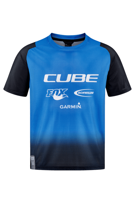CUBE VERTEX Trikot ROOKIE X Actionteam kurzarm black´n´blue XS (98/104)