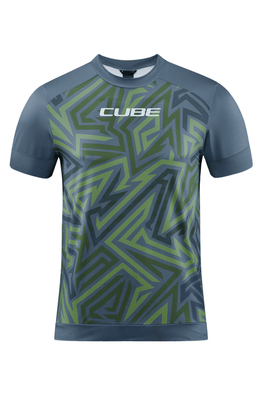 CUBE ATX Rundhalstrikot TM kurzarm olive´n´grey M
