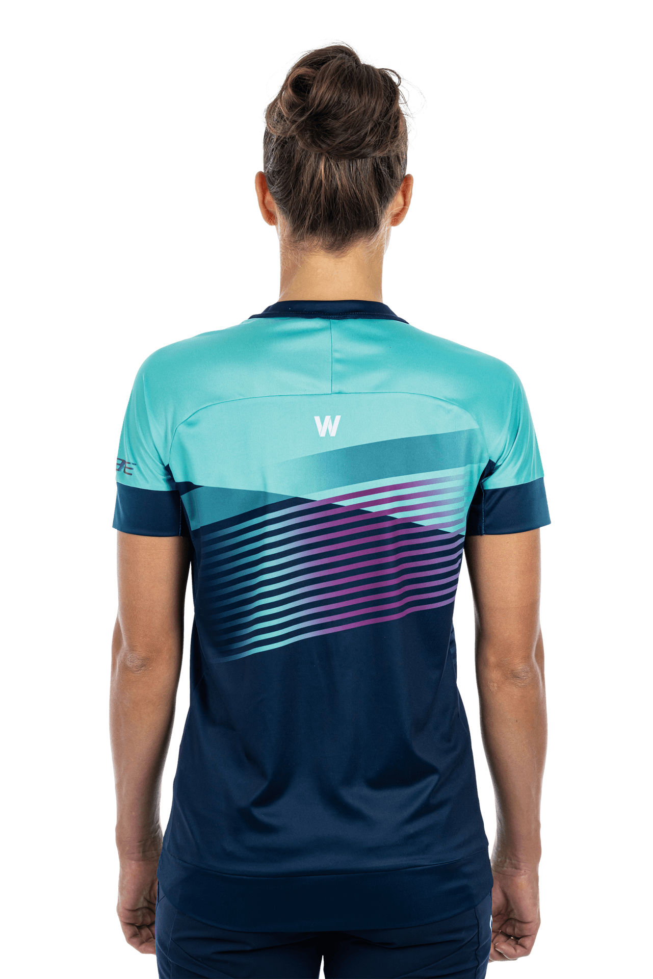 CUBE TEAMLINE WS Rundhalstrikot kurzarm blue´n´mint M (38)