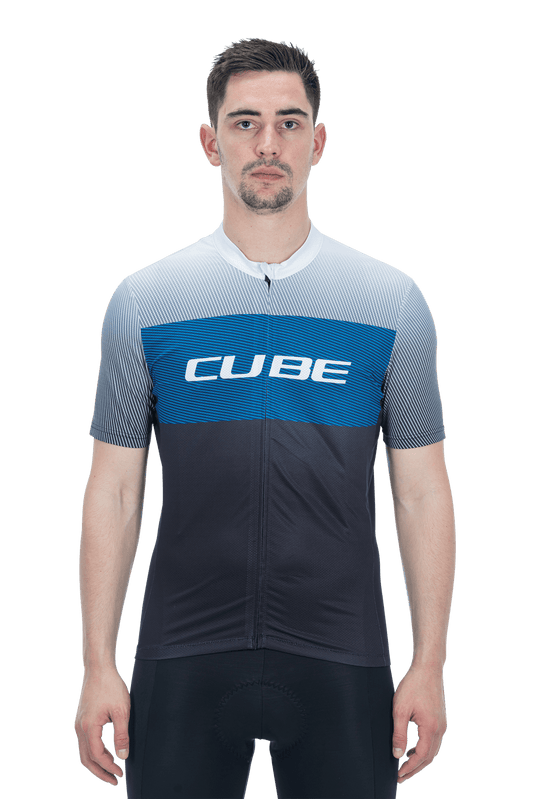 CUBE TEAMLINE Trikot CMPT kurzarm black´n´blue´n´grey M