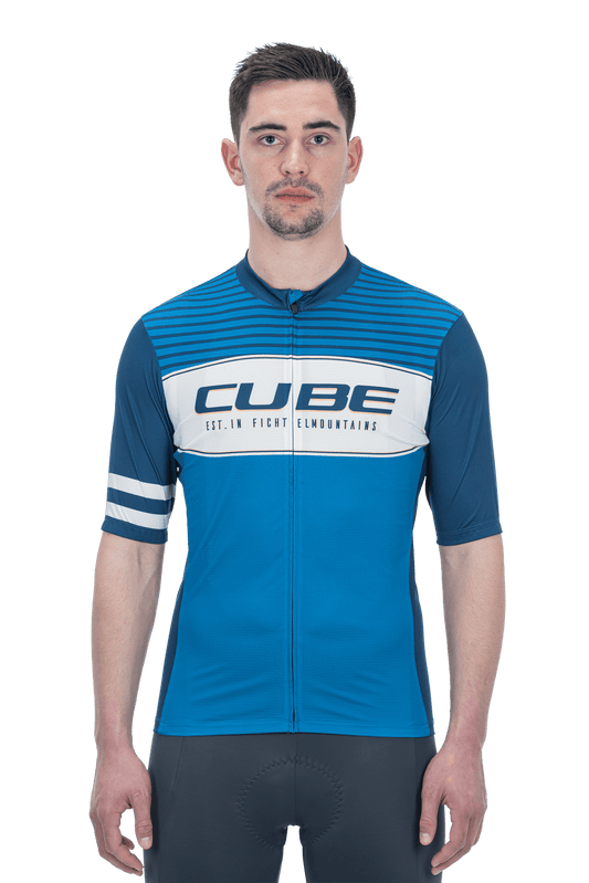 CUBE BLACKLINE Trikot CMPT kurzarm blue´n´white L