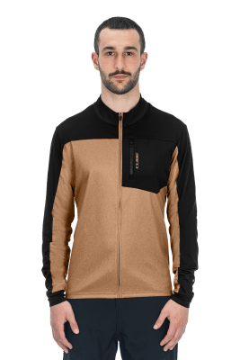 CUBE ATX Trikot Full Zip CMPT langarm brown´n´black L