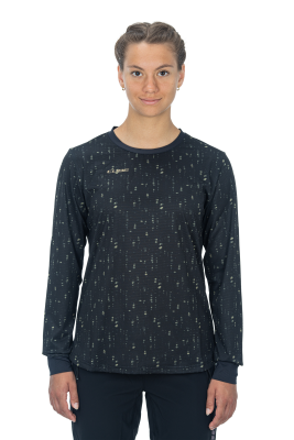 CUBE ATX WS Rundhalstrikot langarm black pattern S (36)