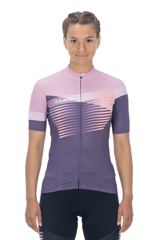 CUBE TEAMLINE WS Trikot kurzarm violet´n´rose (36) S