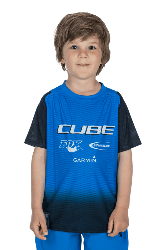 CUBE VERTEX Trikot ROOKIE X Actionteam kurzarm black´n´blue XS (98/104)