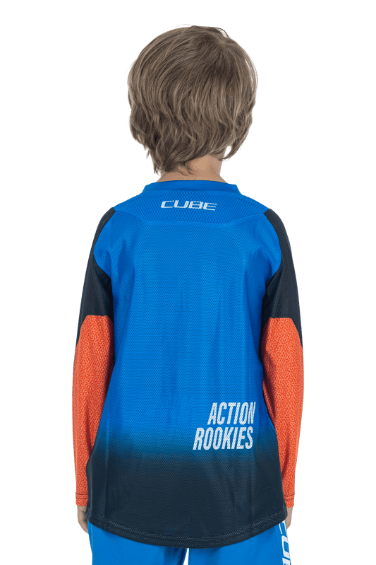 CUBE VERTEX Trikot ROOKIE langarm X Actionteam black´n´blue S (110/116)
